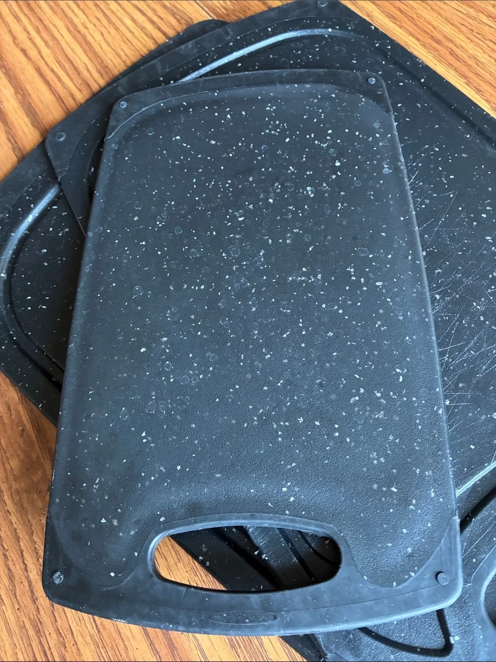 Set of Black Speckled Flexible Cutting Boards - 3 Pieces